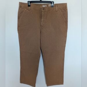 Carhartt Pants Mens Size 42”x30” Brown Relaxed Fit Washed Duck Work Dungaree
